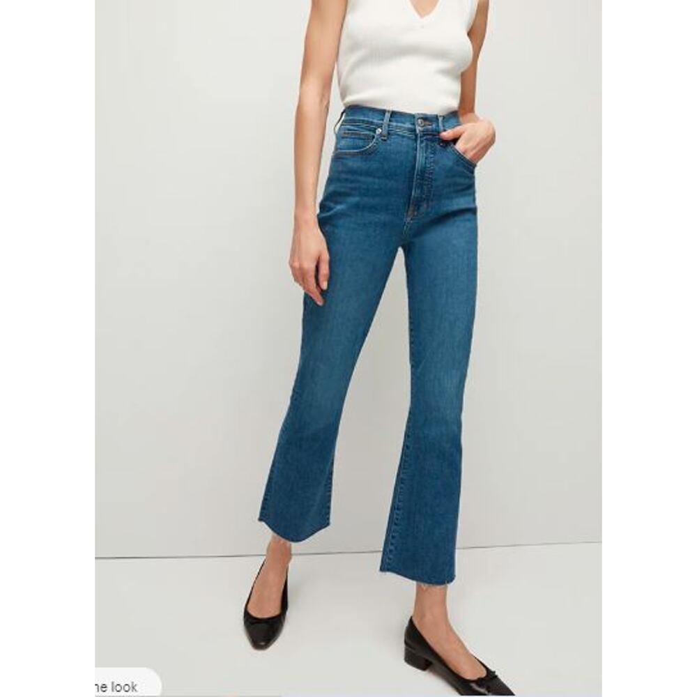 Veronica Beard Carolina Skinny Kick-Flare Jean NWT $298 Serendipity BLUE Sz 27